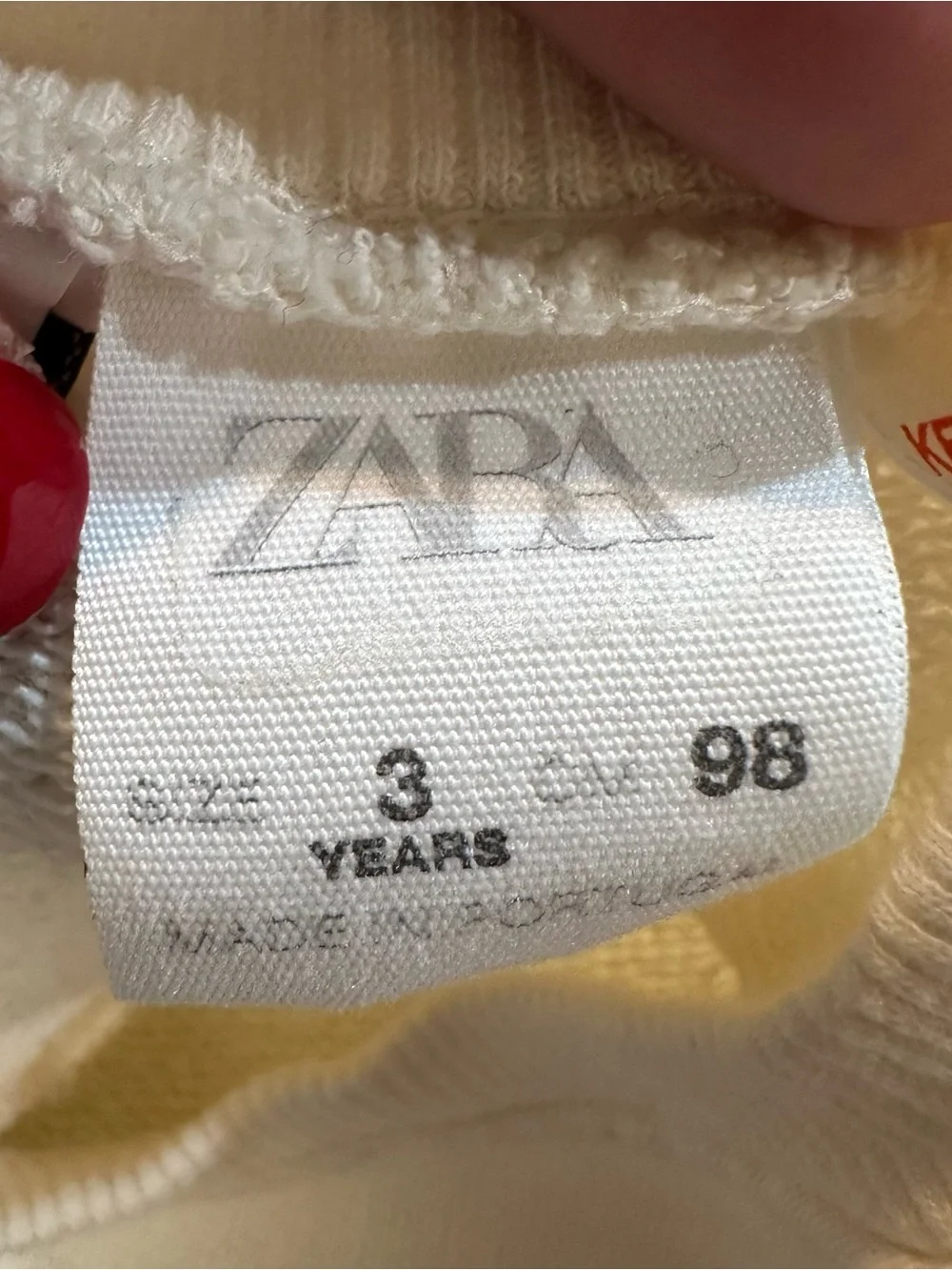 Zara Smiley World "The Life You Want” Toddler Girls Cream Sweatshirt Size 3T - Picture 9 of 10